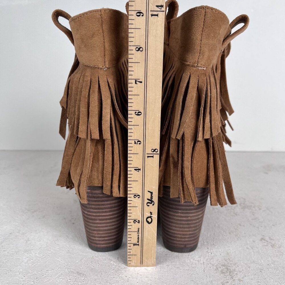 Coconuts by Matisse Boots Womens 10 Logan Western Fringe Booties - Picture 5 of 7